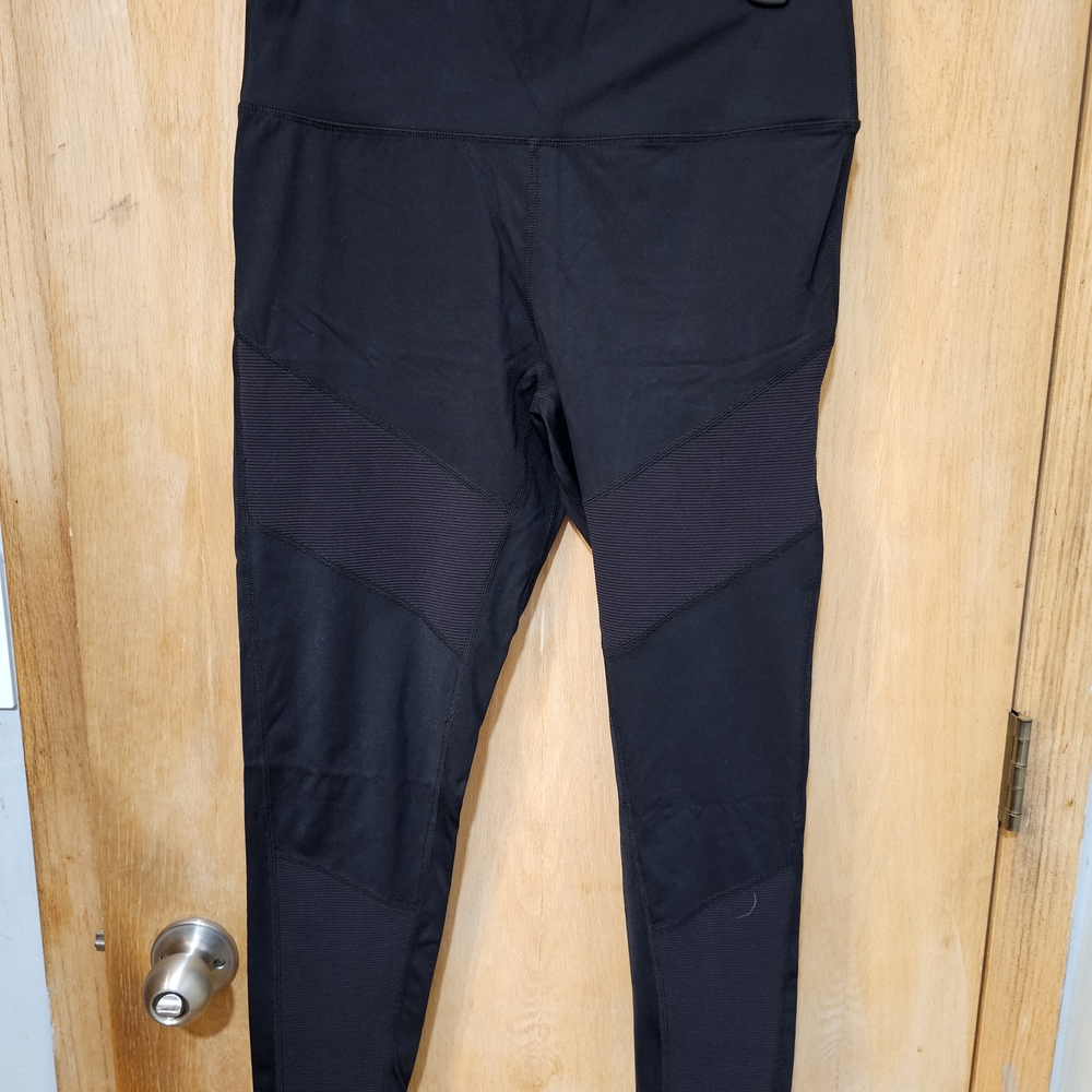 ZYIA Black Active Moto Leggings